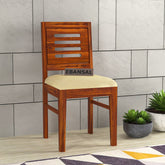 Due Solid Sheesham Wood Chair (Natural Finish)